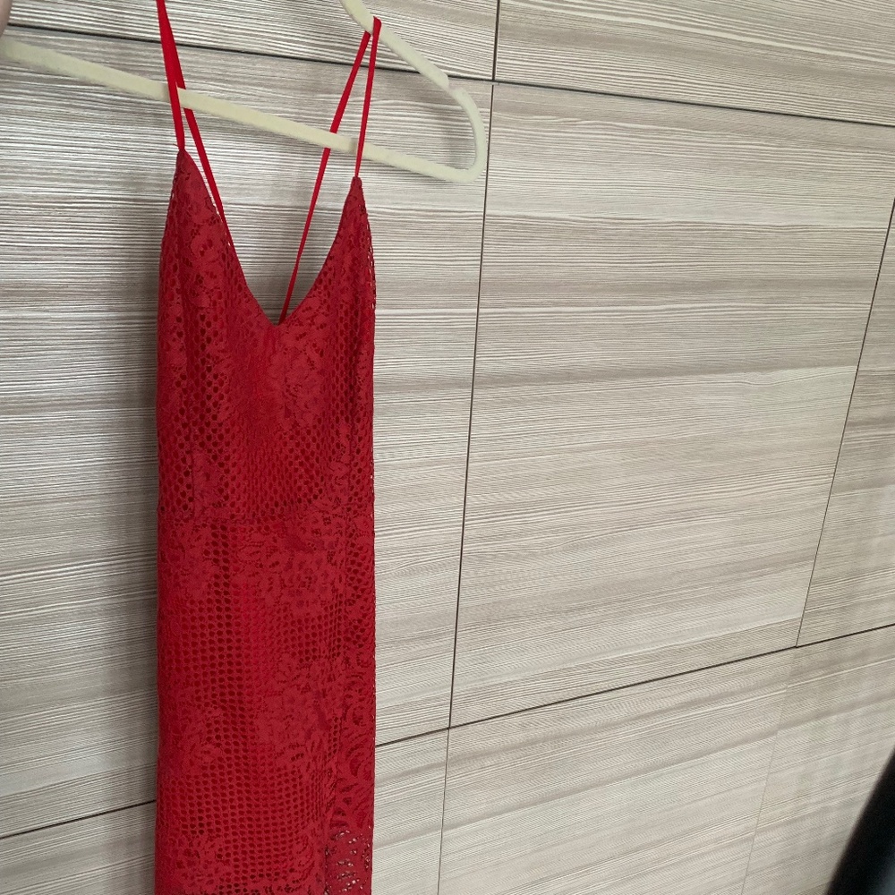Lovers and Friends Red Cocktail Dress Size Small Spagetti Straps